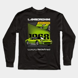 Classic Miura Supercar Long Sleeve T-Shirt